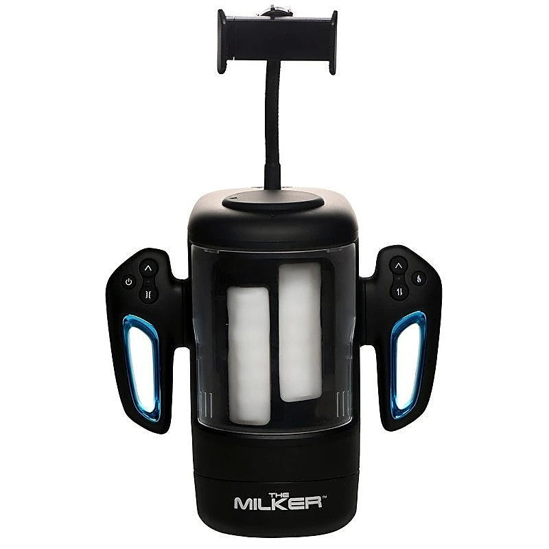 XR Brands Cyber Milker Stroking & Vibrating Masturbator - Masturbators and Strokers