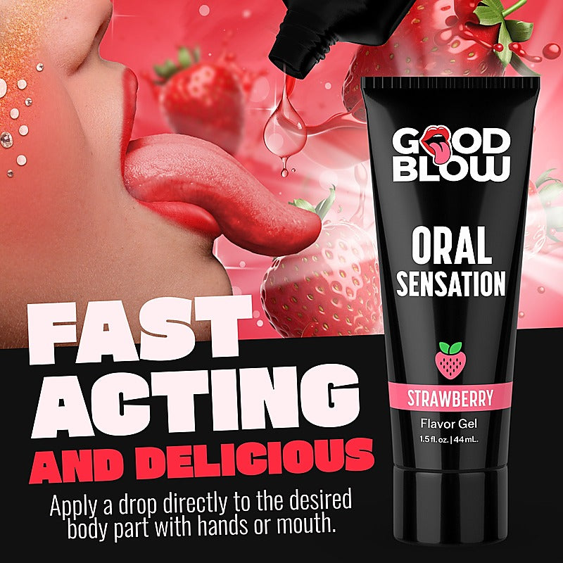 Good Blow Flavoured Oral Sensation Gel by XR Brands - Lubricants and Lotions