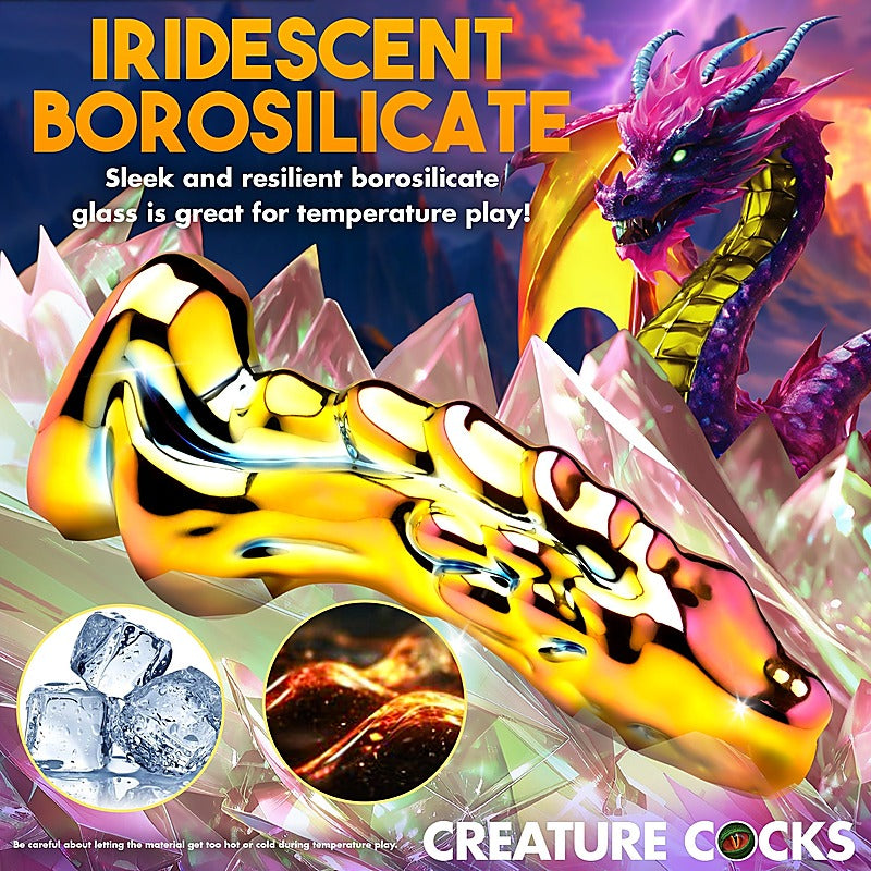 Premium Dragon Glass Fantasy Dildo by XR Brands - Realistic Dildos