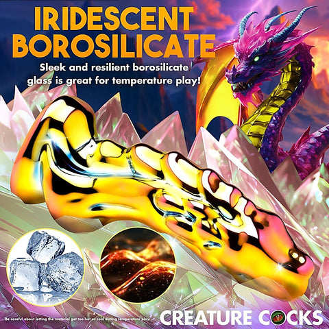 Premium Dragon Glass Fantasy Dildo by XR Brands - Realistic Dildos