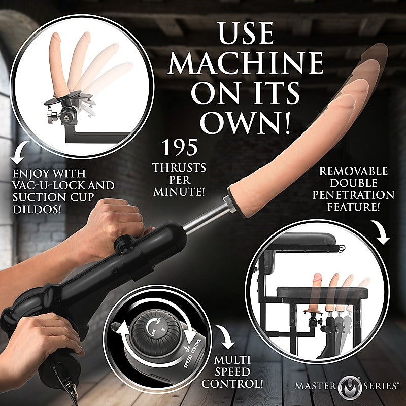 Master Series Enforcer Chair with Sex Machine by XR Brands - Sex Machines