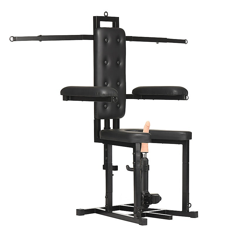 Master Series Enforcer Chair with Sex Machine by XR Brands - Sex Machines