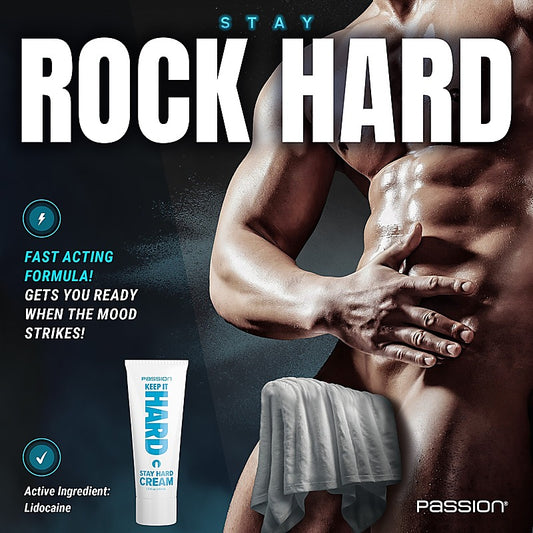 XR Brands Passion Keep It Hard Cream 44 ml - Lubricants and Lotions