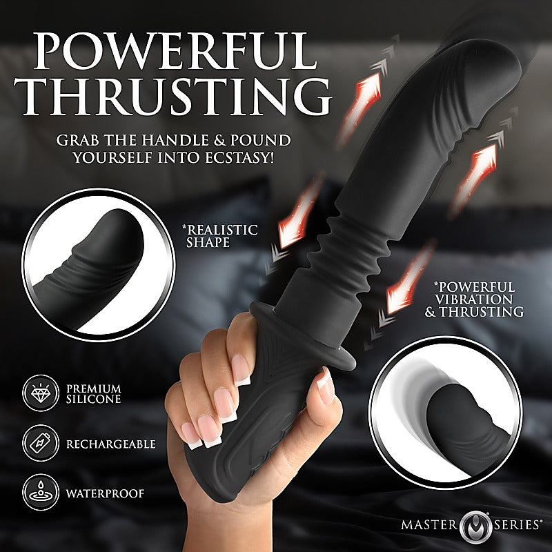 Master Series Power Thrusting Vibrator by XR Brands - Vibrating Dildos