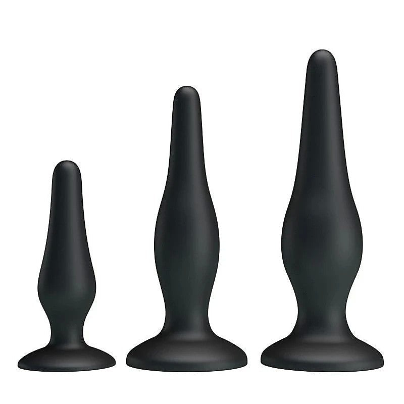 JERRY 3 Sizes Silicone Butt Plug Set by Party Up - Butt Plugs