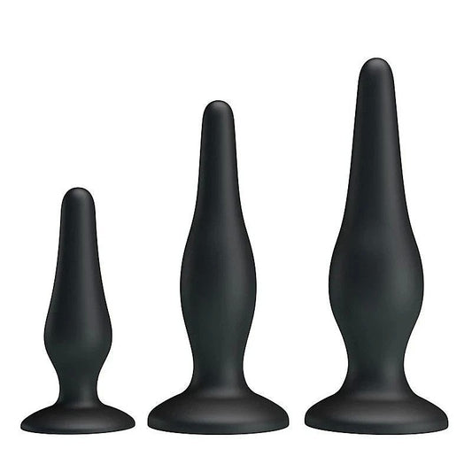 Party Up JERRY 3 Sizes Silicone Butt Plug Set - Butt Plugs