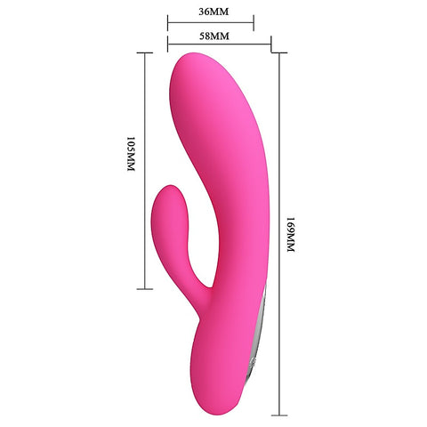 CLARE Flexible Rechargeable Rabbit Vibrator by Party Up - Rabbit Vibrators