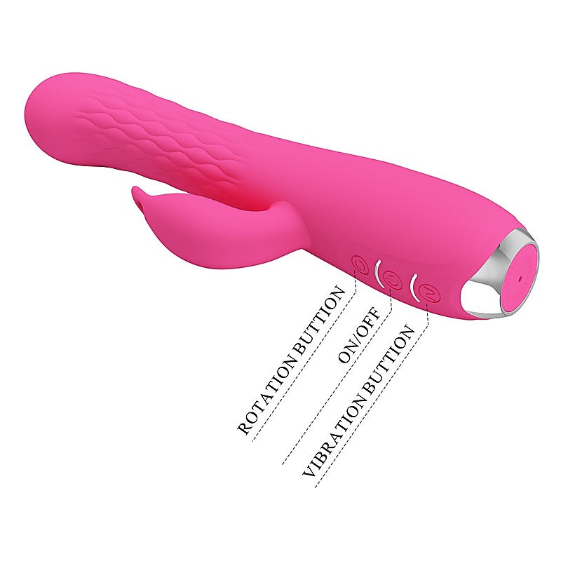 ERIC Rotating Beads Rabbit Vibrator by Party Up - Rabbit Vibrators