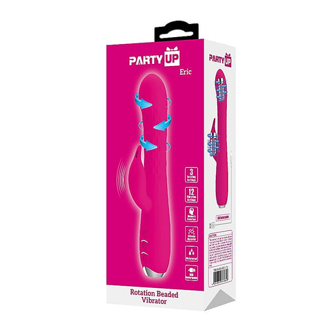 ERIC Rotating Beads Rabbit Vibrator by Party Up - Rabbit Vibrators