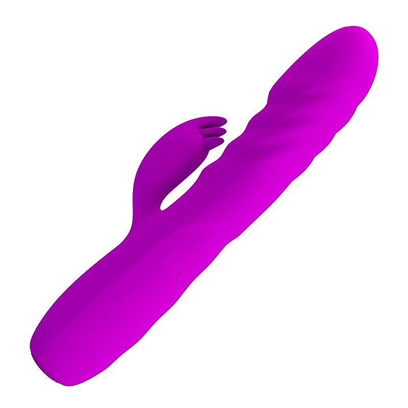 BOB Rechargeable Thrusting Rabbit Vibrator by Party Up - Rabbit Vibrators