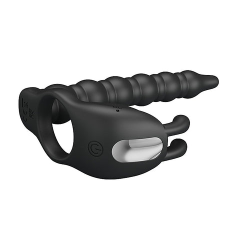 MARCUS Vibrating Cock Ring & Anal Plug by Party Up - Vibrating Cock Rings