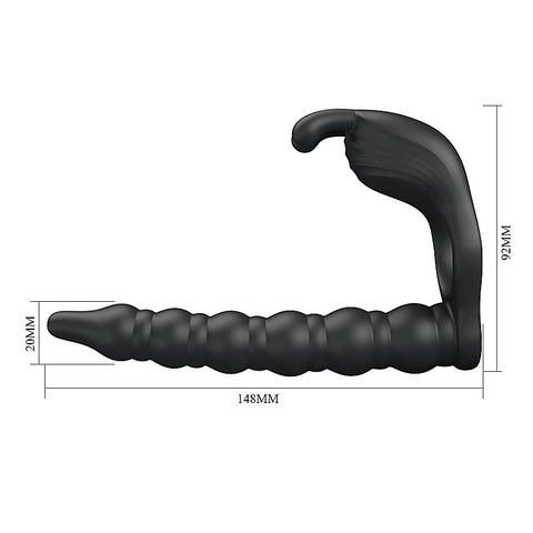MARCUS Vibrating Cock Ring & Anal Plug by Party Up - Vibrating Cock Rings