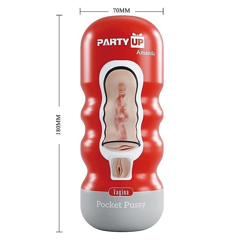 AMANDA Pocket Pussy Male Stroker by Party Up - Masturbators and Strokers