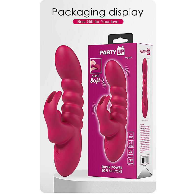 BRYNLYN USB Rechargeable Rabbit Vibrator by Party Up - Rabbit Vibrators