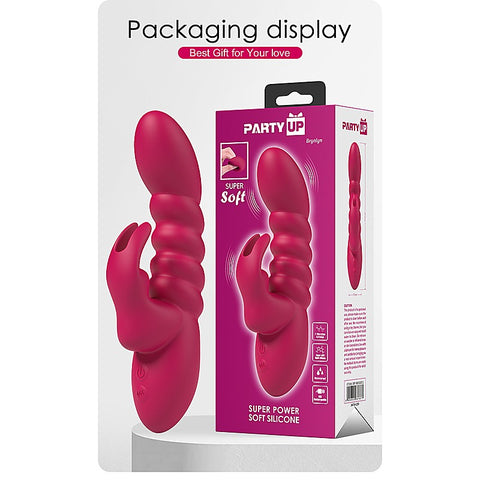 BRYNLYN USB Rechargeable Rabbit Vibrator by Party Up - Rabbit Vibrators