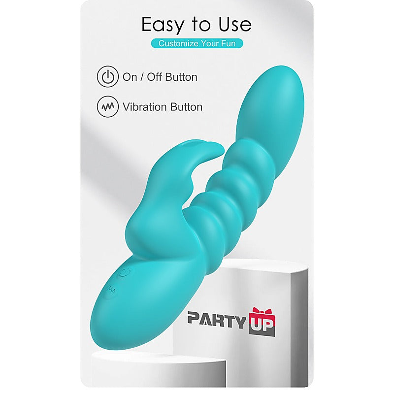 BRYNLYN USB Rechargeable Rabbit Vibrator by Party Up - Rabbit Vibrators