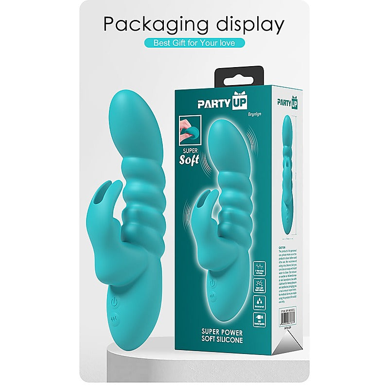 BRYNLYN USB Rechargeable Rabbit Vibrator by Party Up - Rabbit Vibrators