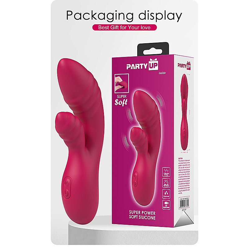 DALIDA USB Rechargeable Rabbit Vibrator by Party Up - Rabbit Vibrators