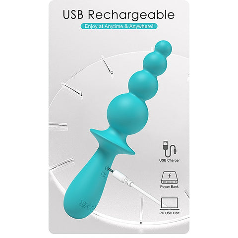 EVAJANE USB Rechargeable Beaded Vibrator by Party Up - Anal Beads and Balls