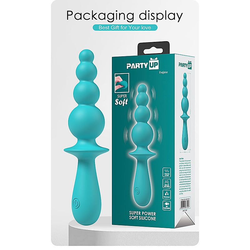 EVAJANE USB Rechargeable Beaded Vibrator by Party Up - Anal Beads and Balls