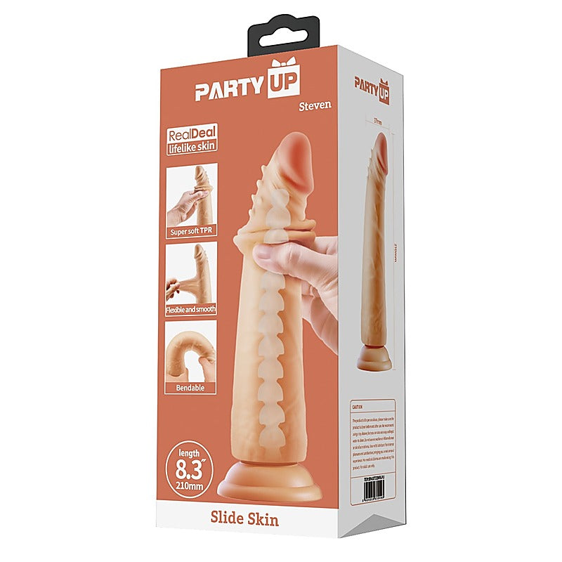 STEVEN Slide Skin Flexible Realistic Dong by Party Up - Realistic Dildos