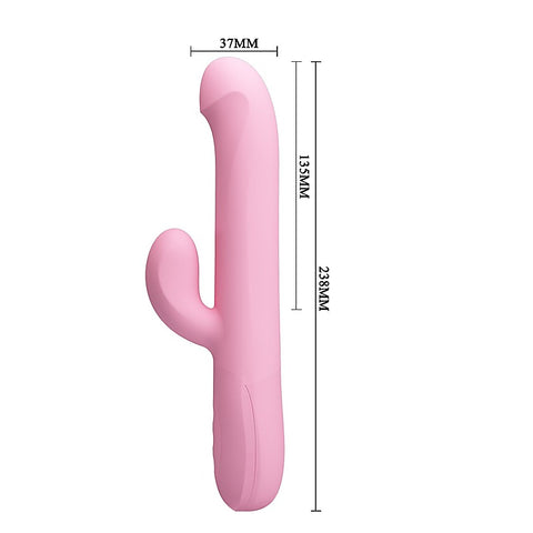 DEAN Wavy Rechargeable Rotating Rabbit Vibrator by Party Up - Rabbit Vibrators
