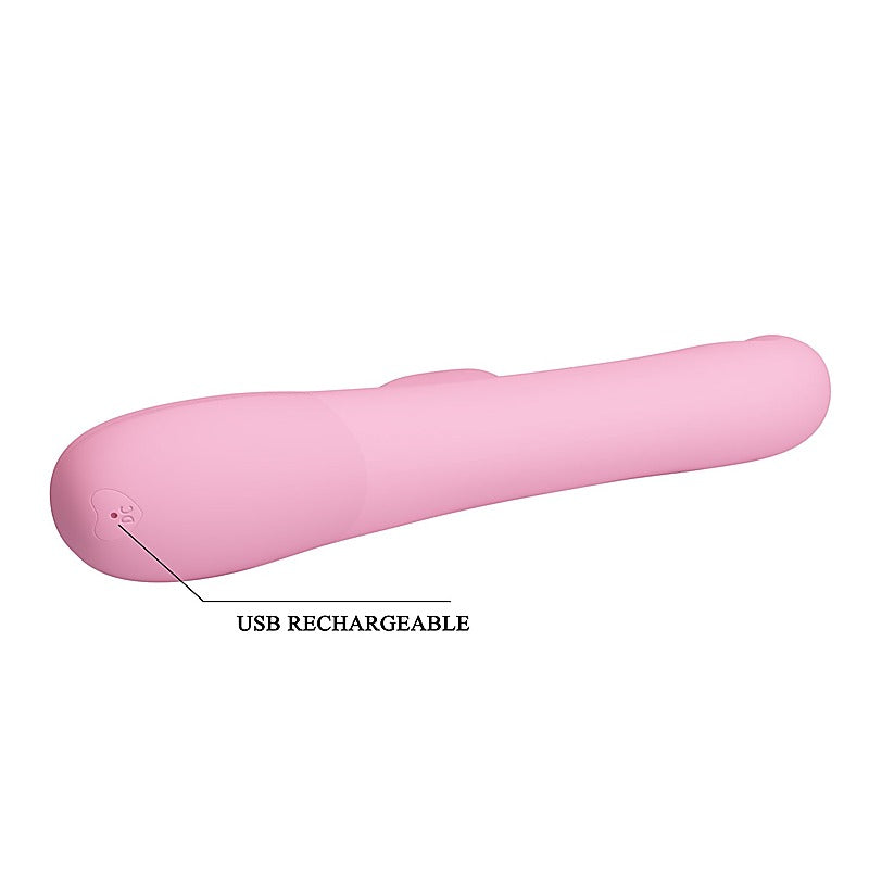 DEAN Wavy Rechargeable Rotating Rabbit Vibrator by Party Up - Rabbit Vibrators