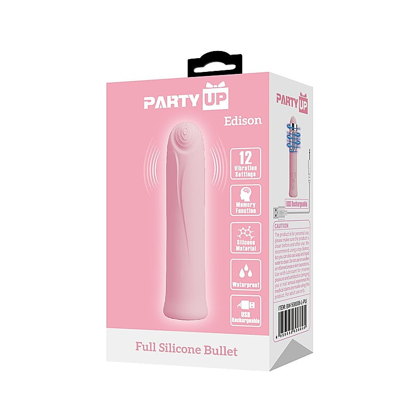 Edison Usb Rechargeable Bullet Vibrator By Party Up - Bullet Vibrators