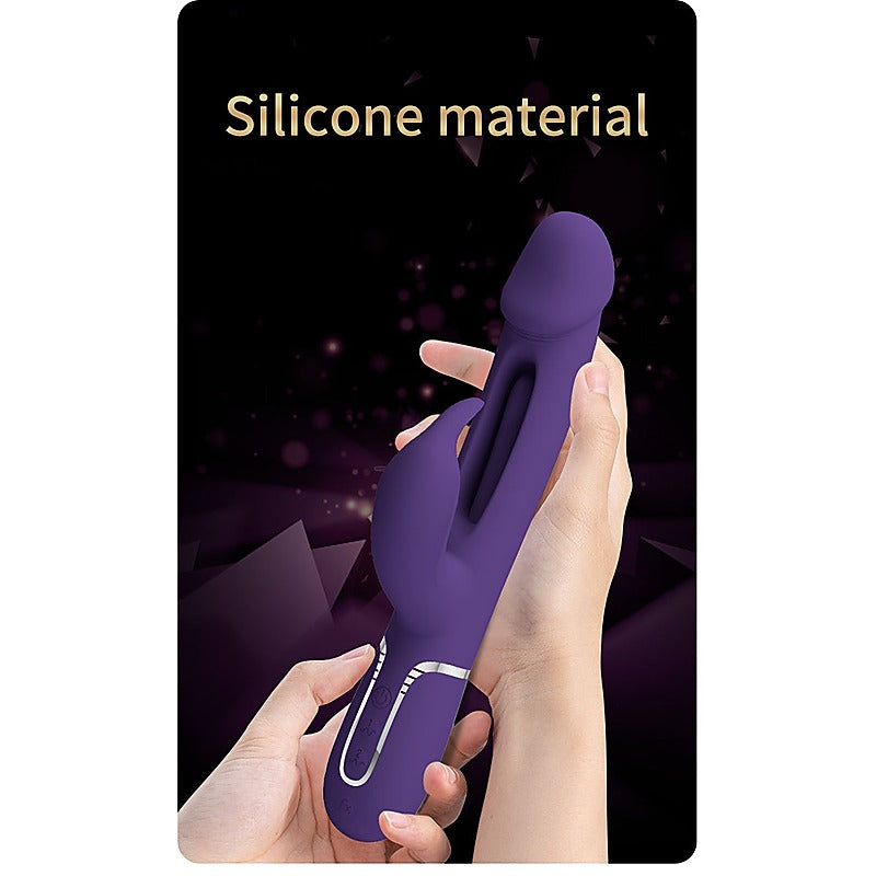 DAVID Swinging Rechargeable Rabbit Vibrator by Party Up - Rabbit Vibrators
