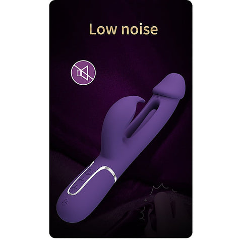 DAVID Swinging Rechargeable Rabbit Vibrator by Party Up - Rabbit Vibrators