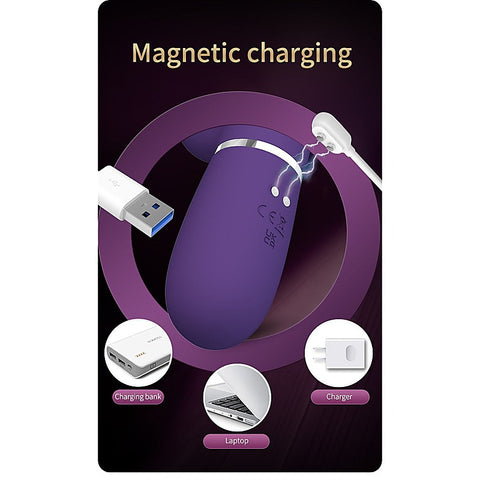DAVID Swinging Rechargeable Rabbit Vibrator by Party Up - Rabbit Vibrators