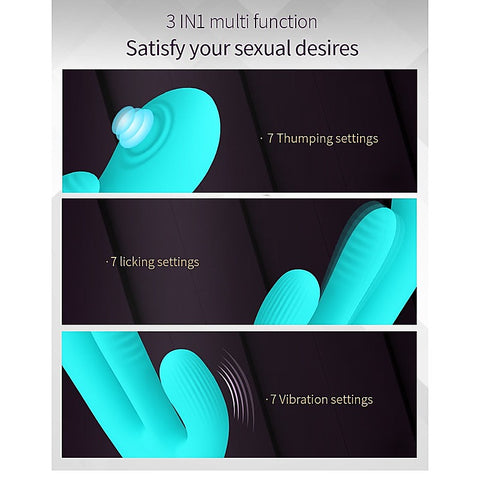 ANDY Multi Function Rabbit Vibrator by Party Up - Rabbit Vibrators