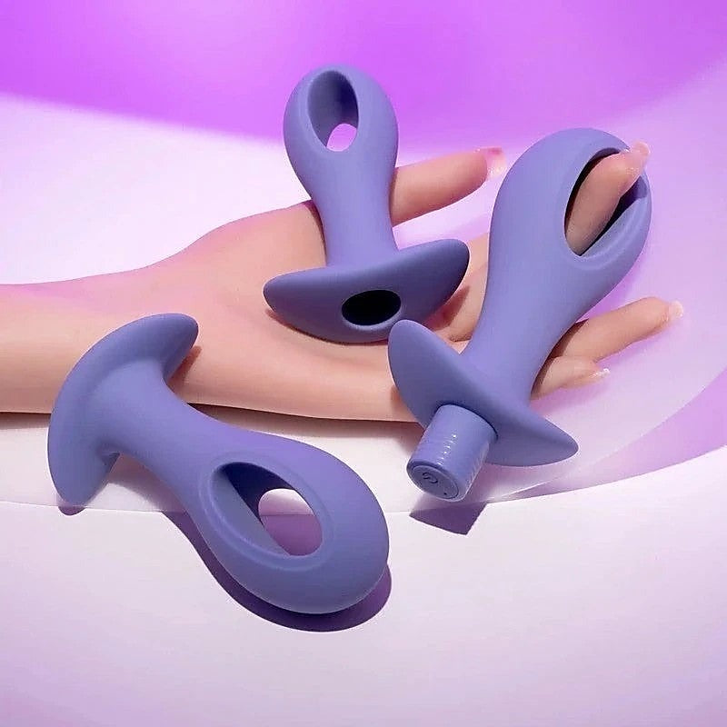 HOLE PUNCH Butt Plugs with Bullet Vibrator by Evolved - Butt Plugs