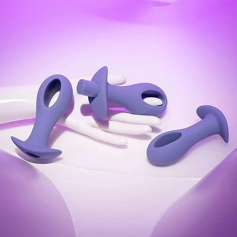 HOLE PUNCH Butt Plugs with Bullet Vibrator by Evolved - Butt Plugs