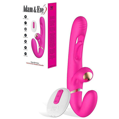 ORGAZ-OHH-MATIC Strapless Strap-On with Remote by Adam & Eve - Strap On Sextoys