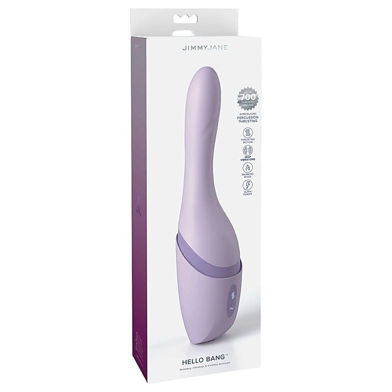 Hello Bang Warming & Thrusting Vibrator by JimmyJane - G-spot Vibrators