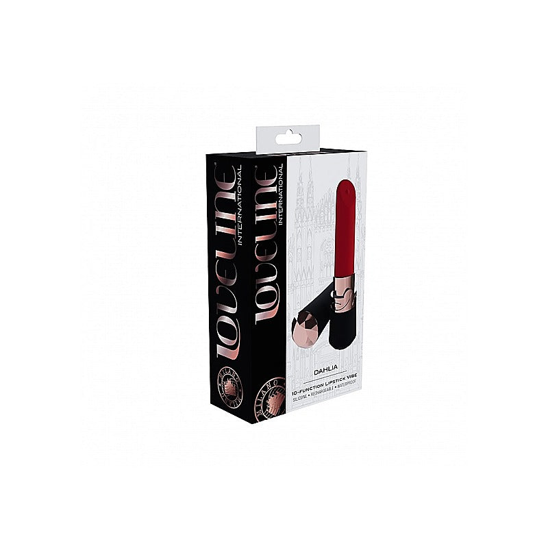 LOVELINE Dahlia Rechargeable Lipstick Vibrator by Shots Toys - Personal Massagers
