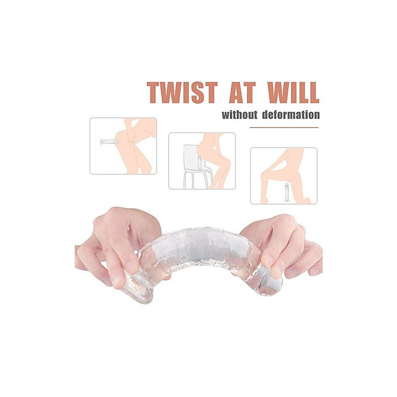 S-Hande Lester Soft Realistic Dong Clear M - Realistic Dildos