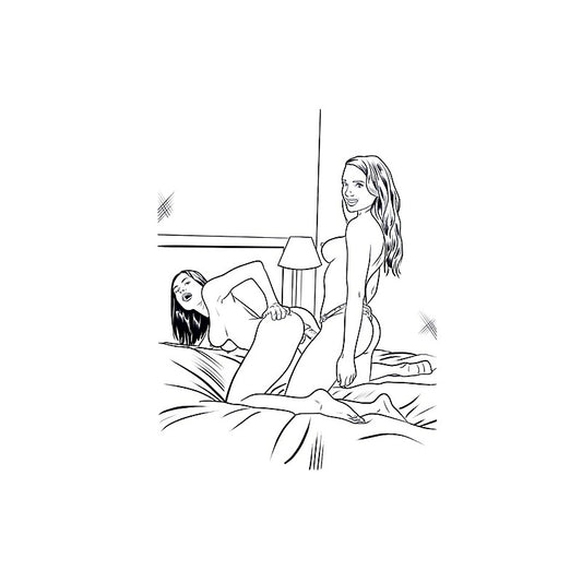 The Lesbian Porn Colouring Book by Wood Rocket - Party Gifts and Novelties