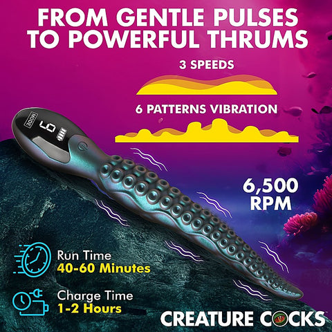 Tentavibe Silicone Vibrator by Creature Cocks - Vibrating Dildos