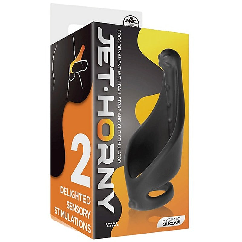 Excellent Power Cock Ring with Strap and Stimulator - Stretchy Cock Rings