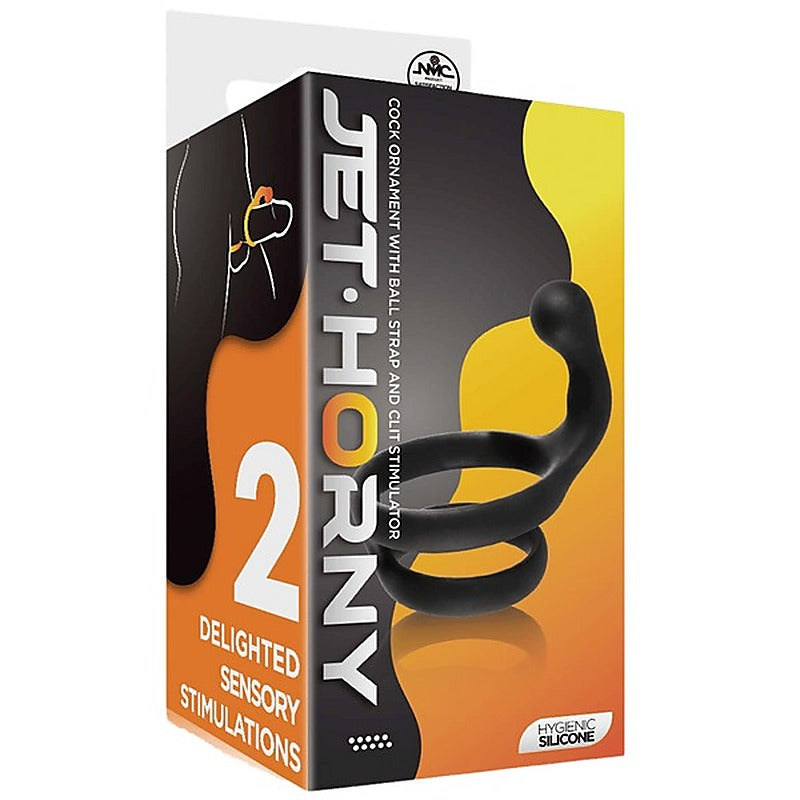 Excellent Power Cock Ring with Clitoral Stimulator - Stretchy Cock Rings