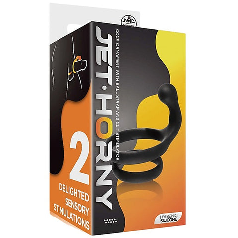 Excellent Power Cock Ring with Clitoral Stimulator - Stretchy Cock Rings