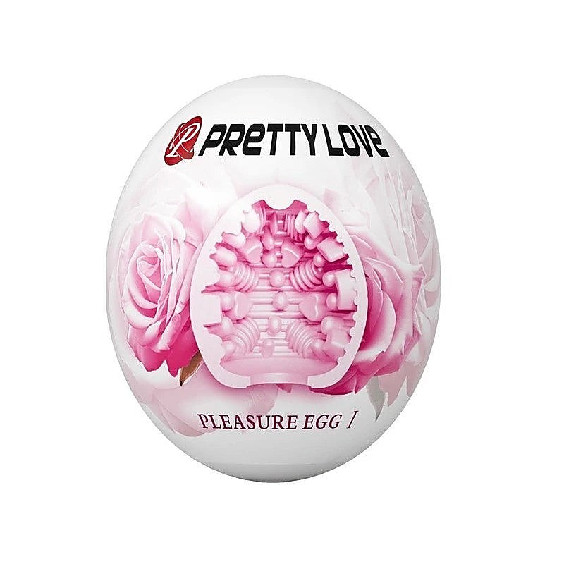 Pretty Love Pleasure Egg Ribbed Textured Male Masturbator - Masturbators and Strokers