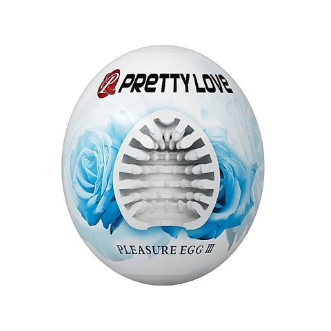 Pretty Love Pleasure Egg Ribbed Textured Male Masturbator - Masturbators and Strokers