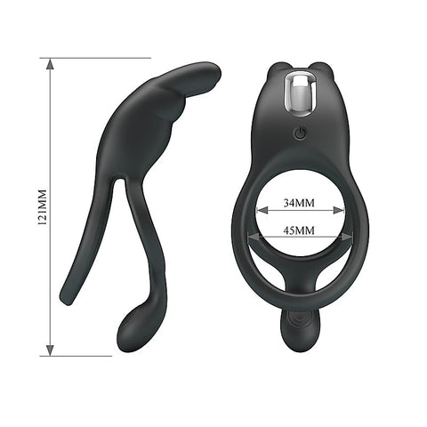 Rechargeable Seth Cock Ring by Baile - Vibrating Cock Rings