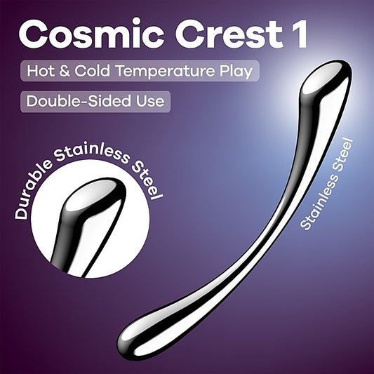 Satisfyer Cosmic Crest 1 High Quality Metal Dildo - Steel Sex Toys