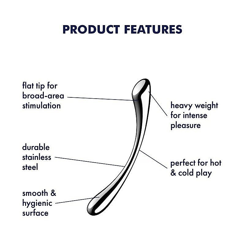 Satisfyer Cosmic Crest 1 High Quality Metal Dildo - Steel Sex Toys