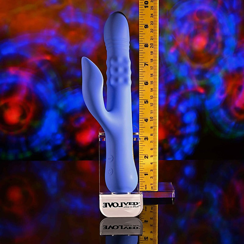 POP GOES THE O Thrusting & Bulging Rabbit Vibrator - Rabbit Vibrators