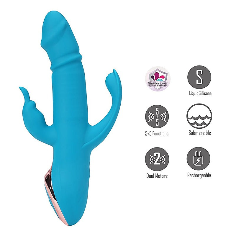 Maia KENNEDI Rechargeable Triple Stimulating Vibrator - Rabbit Vibrators